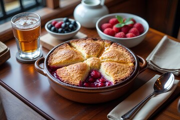 Cobbler - United States Food Classic That Combines Sweet Fruit Filling with a Golden, Crispy Crust: Discover the History and Regional Variations of This Beloved Dessert