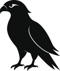 hawk silhouette icon  vector illustration 