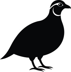 partridge vector silhouette vector illustration