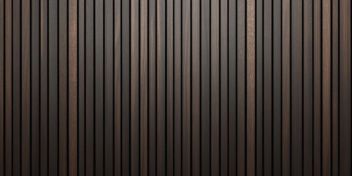 Dark Wood Plank Texture. A Closeup of Seamless Vertical Wooden Slats, Creating Background.