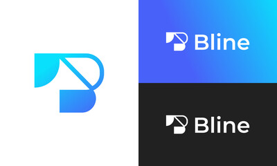 Minimal letter B logo design for business identity