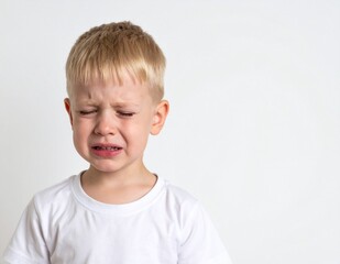 Crying Boy Holding Back Tears