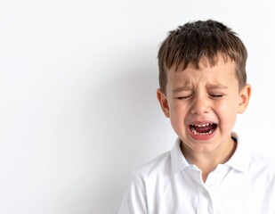 Crying Boy Holding Back Tears