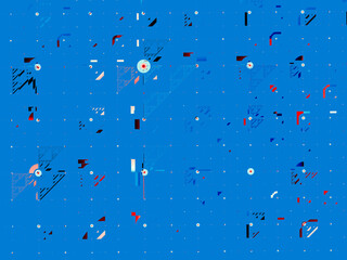 Blue background space layout, a bright template for a website