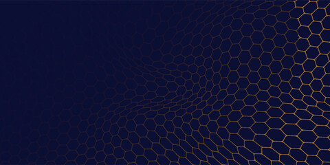 Abstract net background blue and gold for sports, Mesh texture for fishing nets. Seamless pattern for sportswear or soccer goal, volleyball net, basketball hoop, hockey, athletics. Vector