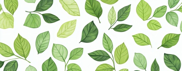 Abstract graphic, green plants graphics, geometric seamless pattern picture art illustration.
