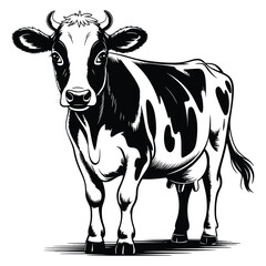 cow isolated on white