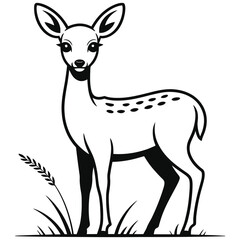 Obraz premium deer in the grass