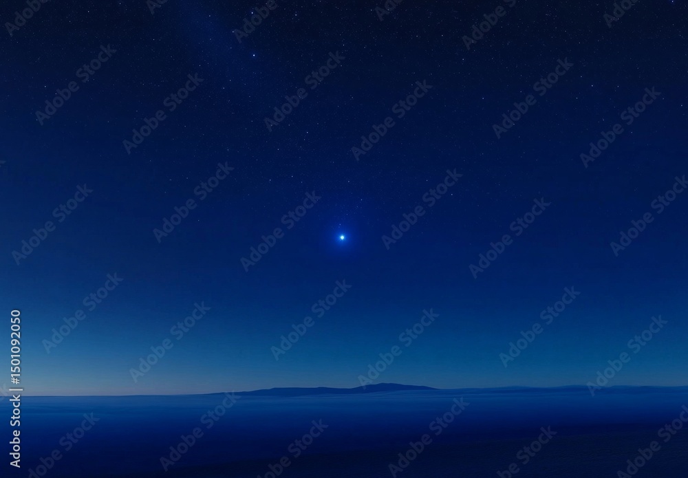 Poster a dark advertisement background with a blue space texture and blank signature has a starry sky abstr