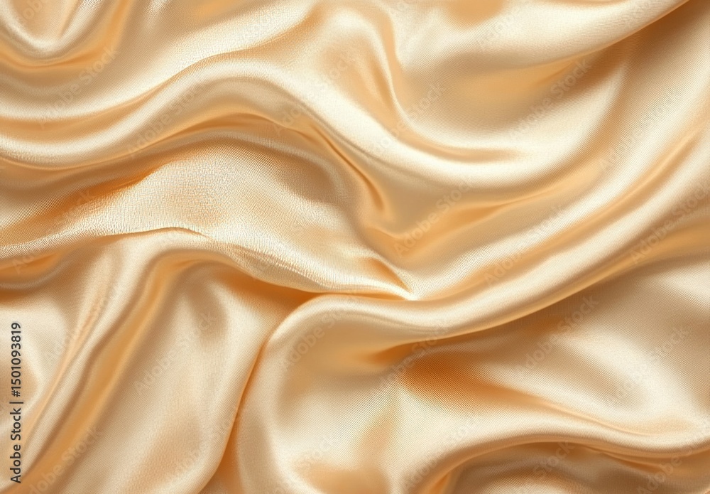 Poster the elegant texture of soft satin and smooth silk is characterized by flowing white waves in an abst