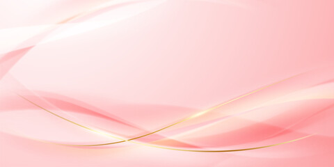 Abstract background design, modern pink and gold geometric element design.