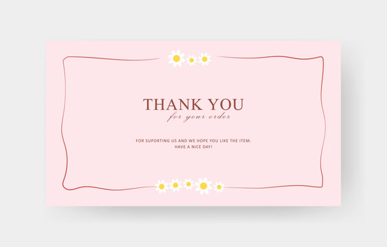 thank you card template, business card, aesthetic greeting card template, printable custom small business card	