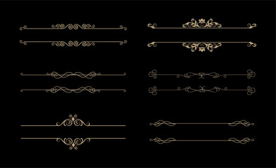 Golden Flourishes Ornaments and Frames