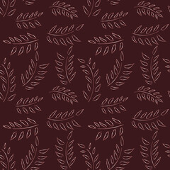 Fototapeta premium rose gold floral seamless pattern