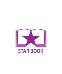  star education book logo vector