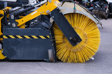 Street cleaning car