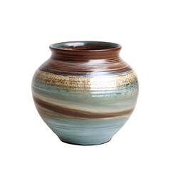 ceramic vase isolated on white