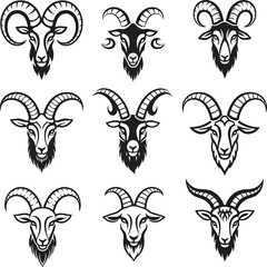  Intricate Beard Goat Pattern