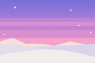 snow covered plains under a pastel colored sky jus.svg