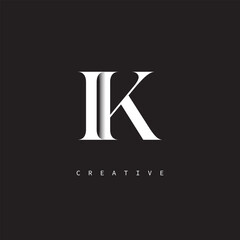IK Monogram Logo – Minimal Elegant Letter mark for Luxury, Fashion & Creative Brands