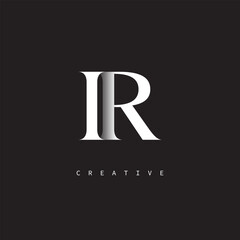 IR Monogram Logo – Minimal Elegant Letter mark for Luxury, Fashion & Creative Brands