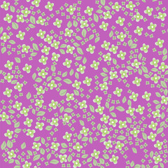 Purple Daisies Print Design Seamless. Vector illustration design for fashion fabrics, textile graphics, prints.
