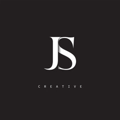 JS Monogram Logo &ndash; Minimal Elegant Letter mark for Luxury, Fashion & Creative Brands