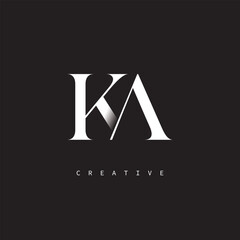 KA Monogram Logo – Minimal Elegant Letter mark for Luxury, Fashion & Creative Brands