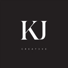 KJ Monogram Logo – Minimal Elegant Letter mark for Luxury, Fashion & Creative Brands