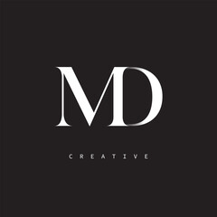 MD Monogram Logo – Minimal Elegant Letter mark for Luxury, Fashion & Creative Brands