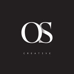 OS Monogram Logo – Minimal Elegant Letter mark for Luxury, Fashion & Creative Brands