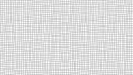 A distorted grid pattern with black lines on a white background creating an optical illusion