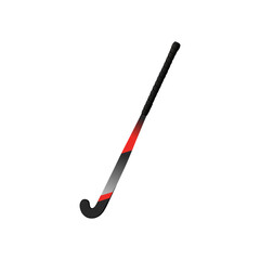 Realistic vector illustration of a field hockey stick, detailed design ideal for sports equipment visuals.