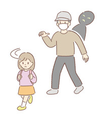 知らない人に声をかけられて警戒する子②