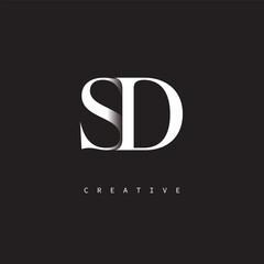 SD Monogram Logo – Minimal Elegant Letter mark for Luxury, Fashion & Creative Brands