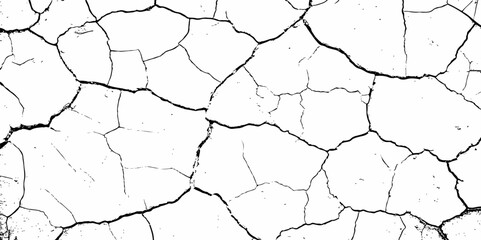 Dust or old grunge concrete building damaged grunge wall black and white texture effect white background.