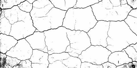 Dust or old grunge concrete building damaged grunge wall black and white texture effect white background.