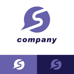 vector S logo design