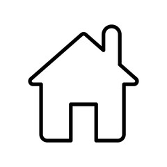 House  outline icon. home isolated on transparent background, home PNG