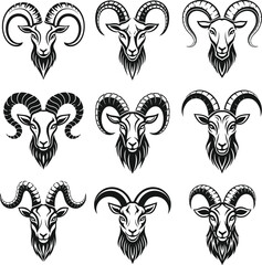 Curved Line Goat Pattern