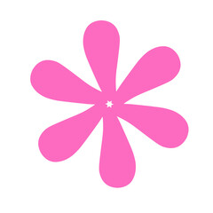 Vibrant pink abstract flower, perfect for bold design, modern art, or stylish digital decor.