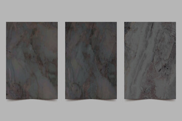Fototapeta premium unique luxury dark realistic marble background set