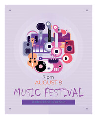 Music Festival Poster Vector Design