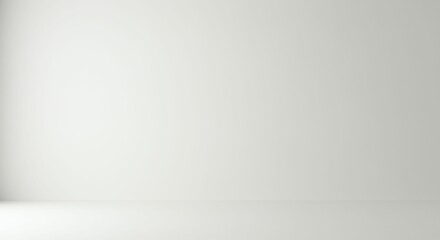 Empty White Room Interior