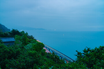 Tomei Expressway at Satta-toge Pass, Shizuoka, Japan