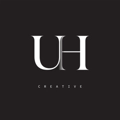 UH Monogram Logo – Minimal Elegant Letter mark for Luxury, Fashion & Creative Brands