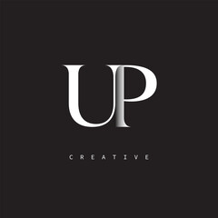 UP Monogram Logo – Minimal Elegant Letter mark for Luxury, Fashion & Creative Brands