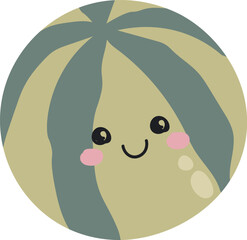 Smiling Melon Character