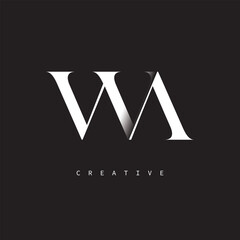 WA  Monogram Logo – Minimal Elegant Letter mark for Luxury, Fashion & Creative Brands