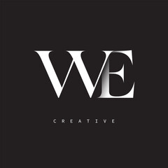 WE  Monogram Logo &ndash; Minimal Elegant Letter mark for Luxury, Fashion & Creative Brands